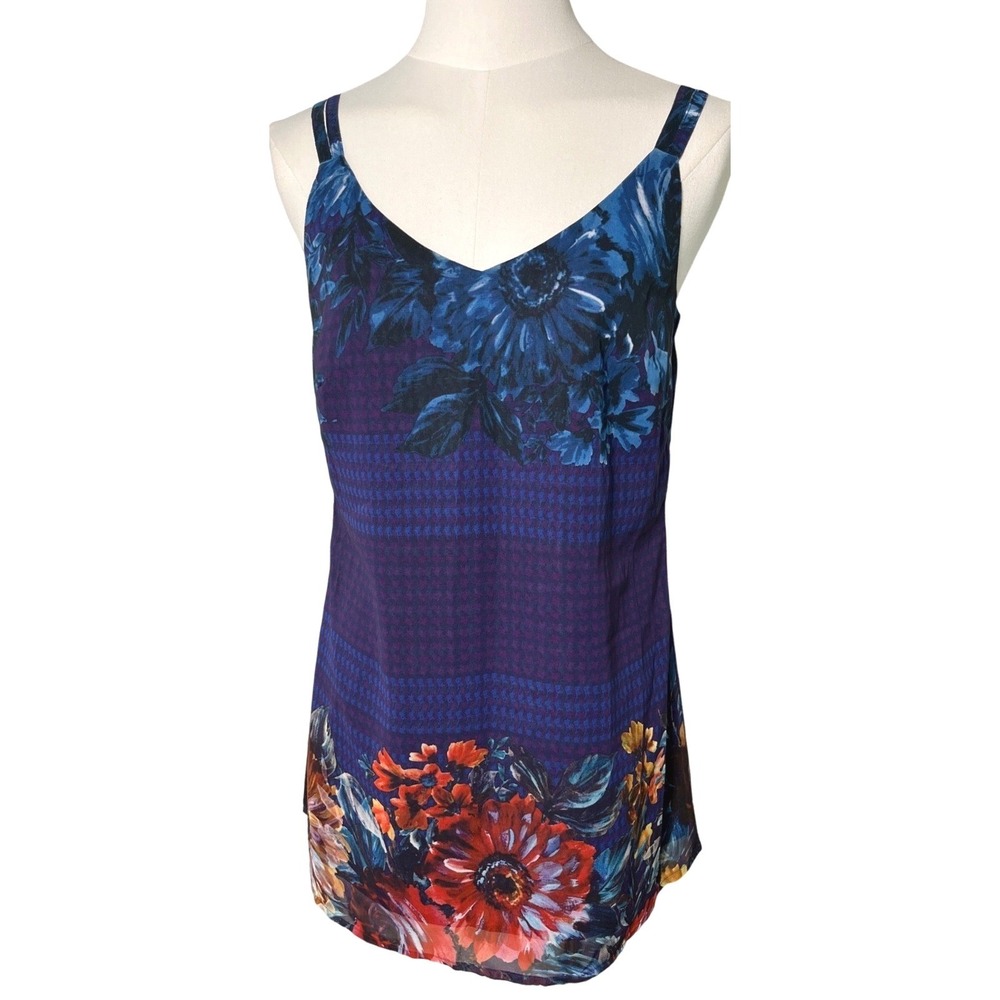 Cabi Mixed Print Floral Sleeveless‎ Tank Top XS